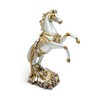 DreamsEden Rearing Horse Statue Sculpture Standing on Coins, 12.5" H