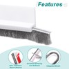 uxcell Door Sweep, 1.2" x 40", White, 1 Pcs, 1