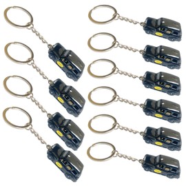 Bells Box Set of 10 London Black Taxi Keyrings – Iconic Souvenir Key Chains – Perfect Gifts for Travel Lovers, Party Favors, and Collectors