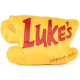Jay Franco Gilmore Girls Luke's Diner Coffee Cup Shaped Decorative Pillow - Super Soft Plush Throw Pillow - Meausures 17 Inches