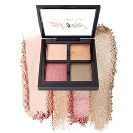 Sombra de ojos de champaña rosa con fórmula Skone Cosmetics Luxe para favorecer de forma universal, tonos brillantes de hermosos tonos de champaña