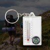 XINYIN Multifunctional Portable Mountaineering Thermometer Mini Compasses Keyring for Outdoor