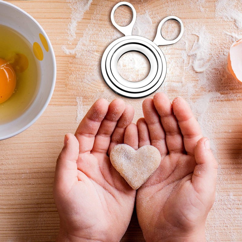 Boao 2 Pieces Egg Topper Cutter Stainless Steel Boiled Egg