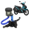 7/8in 22mm Brake Master Cylinder Lever with Dual Hydraulic Reservoir