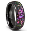 Metal Masters Crushed Opal & Abalone Tungsten Carbide Ring Dome