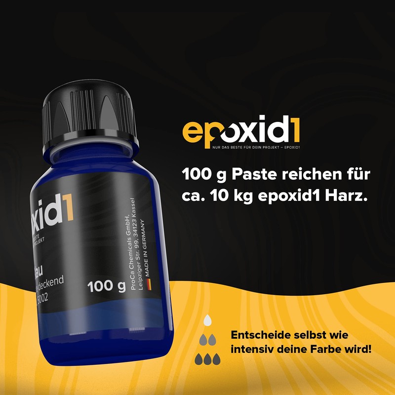 epoxid1® Epoxy Resin Colour Paste, Opaque Epoxy Resin Paint, Paste