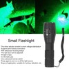 Small LED Flashlight Single Mode Retractable Focusing Waterproof Green Light