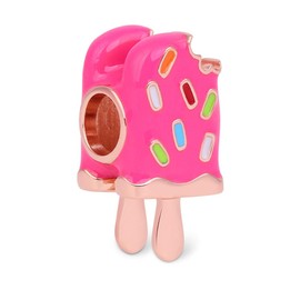 GNOCE Popsicle Ice Cream Charm Bead S925 Silver Rose Gold Charm Fit Bracelet/Necklace Charm for Women Wife
