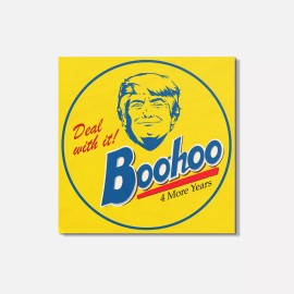 Unbranded Trump Boohoo 4 More Years United States 4'' X 4'' Square Wooden Coaster