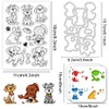 ACRNIGHEET Animal Stamps and Dies for Card Making Layered Comic