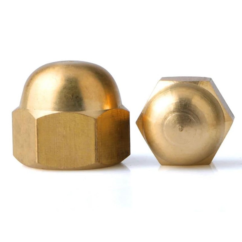 MSA Solid Brass Dome Nuts Acorn Nuts Solid Brass Cap