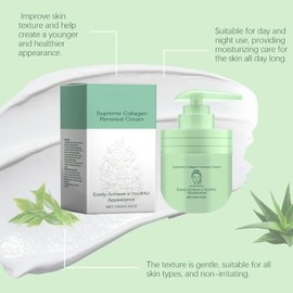 Crema Corporal con Colágeno y Niacinamida, Aloe y Té Verde, Hidratante 2PCS