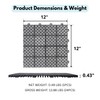 MERITLINE Interlocking 24 PCS Black Drainage Tiles 12 x 12