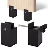 DAJAVE 4 Pack Bed Risers, 4 Inch Furniture Risers Adjustable