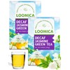 LOOMICA Decaf Jasmine Green Tea Bags, Individually Wrapped Bags, No