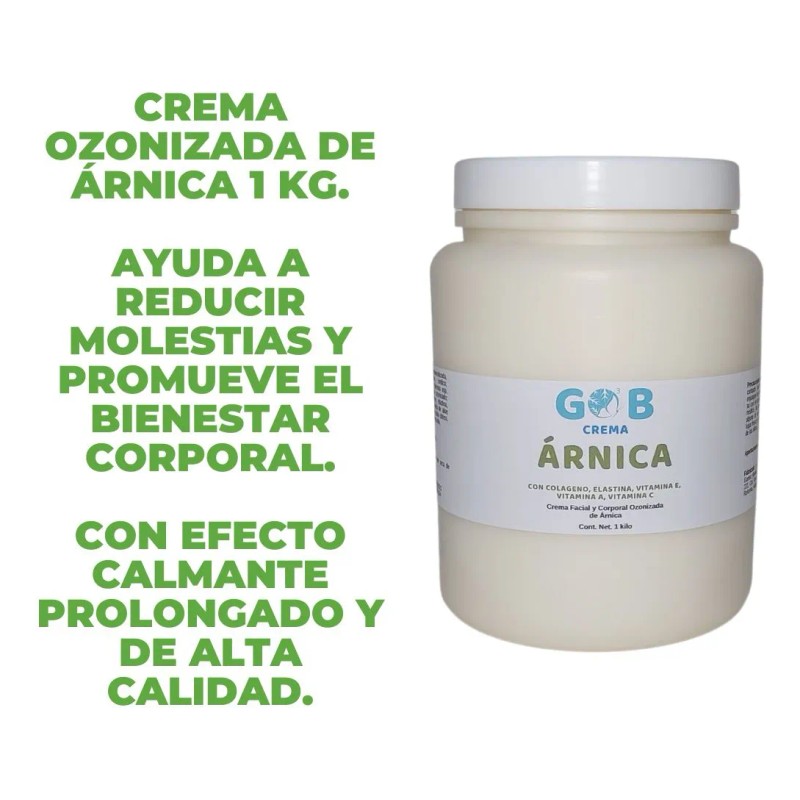 Crema De Árnica Ozonizada - Gob - 1 Kilo