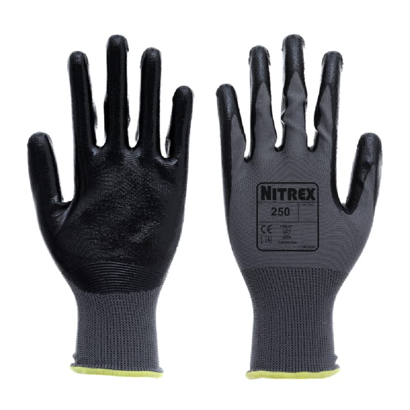 Nitrex 250 Work Gloves - General Handling Safety Gloves, Abrasion