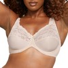 Lilyette womens Microfiber Minimizer Bra, Paris Nude, 38DD US