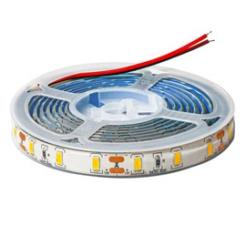 12V Warm White Led Strip Light 6.56Ft Dimmable Led Light Strip, SMD 5630 IP65 Waterproof 3500K Flexible Tape Lights 120 LEDs Rope Light for Bedroom, Desk, Kitchen, Indoor, Outdoor Decoration