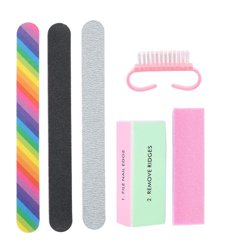 Kit de Limas de Uñas Profesional, Herramienta de Manicura Limas