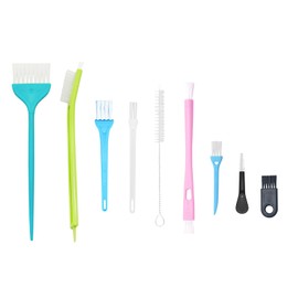 9Pcs Cleaning Brush Small Nylon Anti Static Brush Crevice Gap Cleaning Brush Door Window Track Groove Corner Crevice Cleaning Brushes PC Laptop Keyboard Cleaning Kit (9)