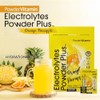 PowderVitamin Electrolytes Powder Plus, Keto, naranja piña, sin azúcar, 1000