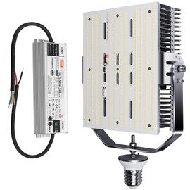 YELLORE 300W Shoebox LED Retrofit Kit, AC100-277V (1200W MH/HPS/HID Equivalent) 42,000LM Retrofit Lights, 5000K Daylight E39 Mogul Screw Base for Parking Lot Tennis Court, ETL DLC Listed