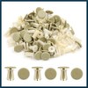 TUCKBOLD 50 Pcs 9mm Hole Beige White Car Fender Push