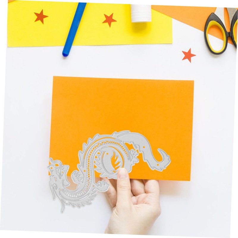 VILLFUL Dragon Metal Cutting Die for Scrapbooking Sturdy DIY Template
