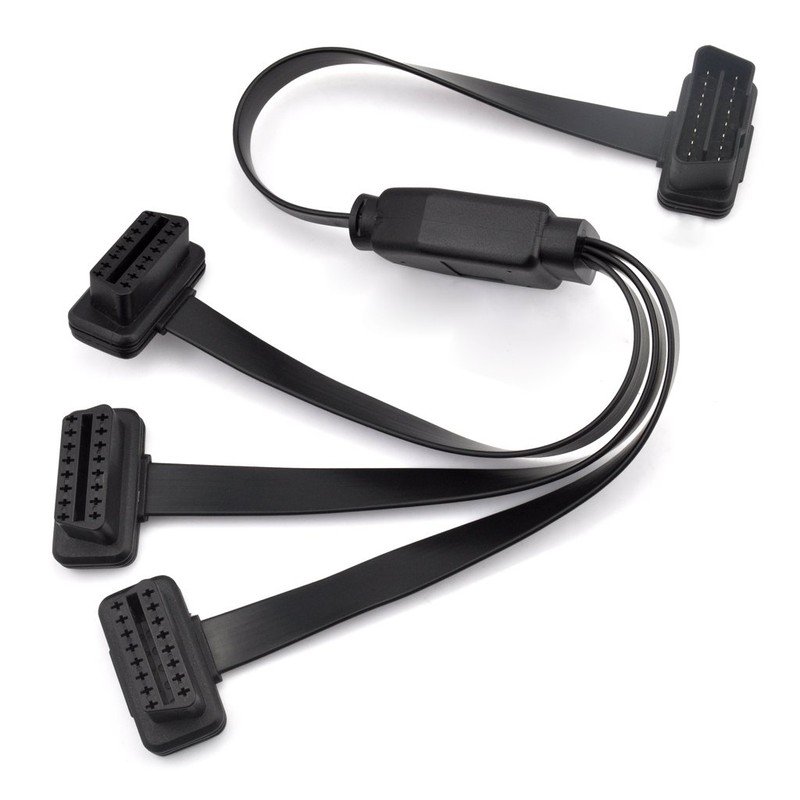 iKKEGOL OBD2 OBDII 1 to 3 Ultra Low Profile 16