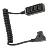 D Tap Male to 4 Port Dtap Female Splitter Power