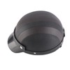 Half Helmet Breathable Sun Blocking Retro Safe PU Leather Motorcycle