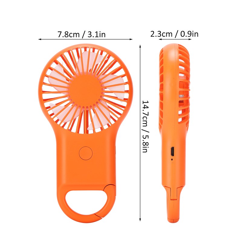 USB Charging Handheld Portable Fan 3 Speed Adjustable Mini Fashionable