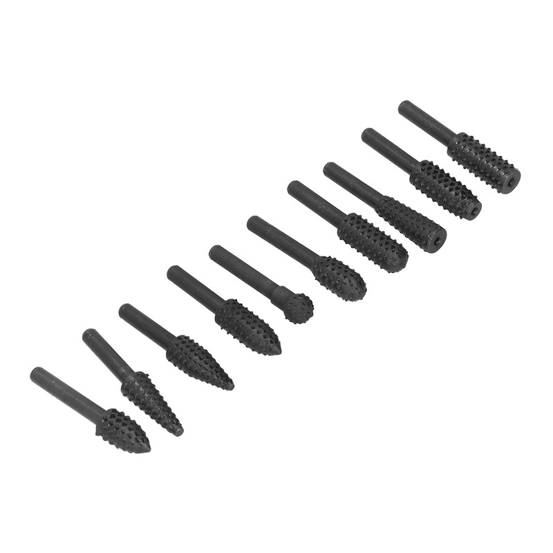 10Pcs Carving Bit Set Electric Rotatable Efficient Multifunctional Grinding Head