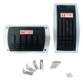 Oshotto 2 Pcs SC-052 Non-Slip Automatic Transmission Car Pedals Kit Pad Covers Set for All Cars Black