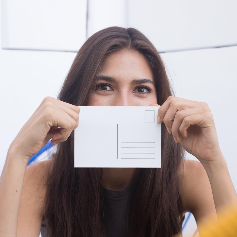 50 Blank Postcards, A6 350gsm Card, Perfect for Craft Projects