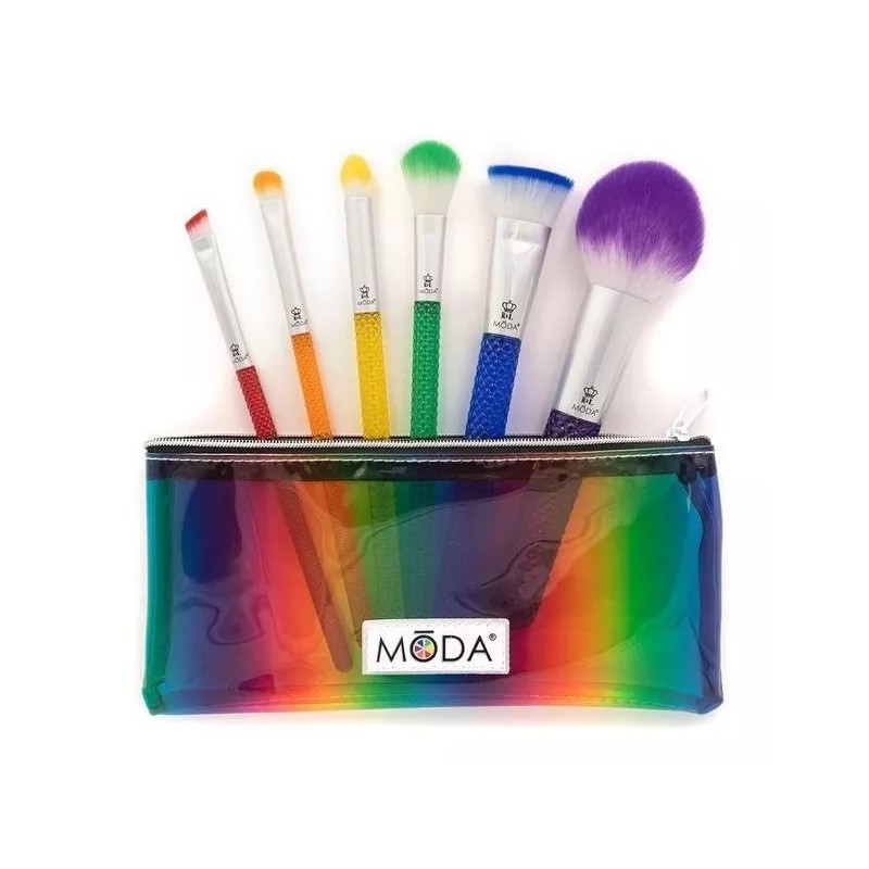Moda Royal Brushes Rainbow Brush Set 6 Brochas + Estuche