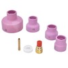 7Pcs TIG Gas Lens Kit Ceramic Cup Electrode Holder Connector