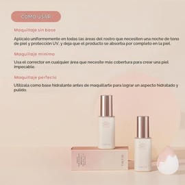 TIRTIR Mask Fit Tone Up Essence | Tinted Moisturizer, All-in-one base, Glass skin look, Deep Hydration, Long-lasting, Natural Coverage, Lightweight, M