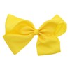 8 Inch Grosgrain Bow for Women and Girls (Yellow)
