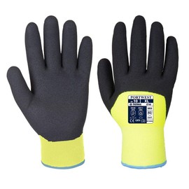Portwest A146 Arctic Winter Glove with Flexible Sandy Nitrile Coating Grip ANSI, Yellow, Medium, A146YERM