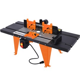 ESPIDOO Electric Benchtop Router Table: Aluminum Alloy & Steel Wood Working Tool - Enhanced Workspace & Safety for DIY Woodworking Projects