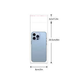 Long Adhesive Cello Bags 3x8" Resealable Narrow Cellophane Bag 200pcs Crystal Sealed Clear Bags 2 Mil for ICY Candy Biscotti Pretzel Rods Candle Golf Balls Pen Gifts (7 Sizes to Choose from)