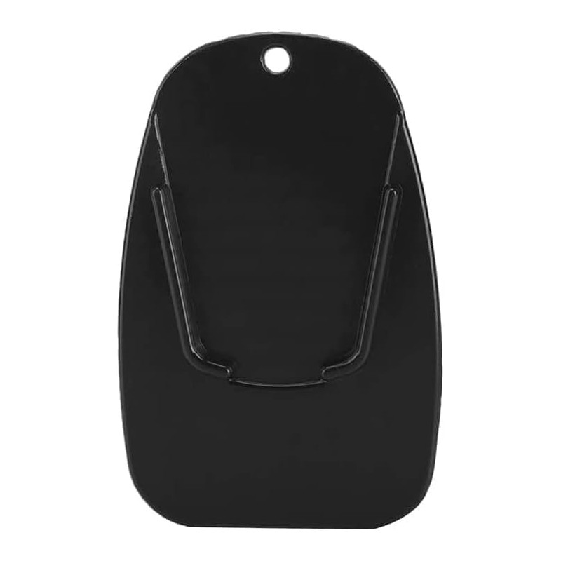 2 Pcs Black Motorcycle Side Kickstand Non-Slip Plate Base Parking