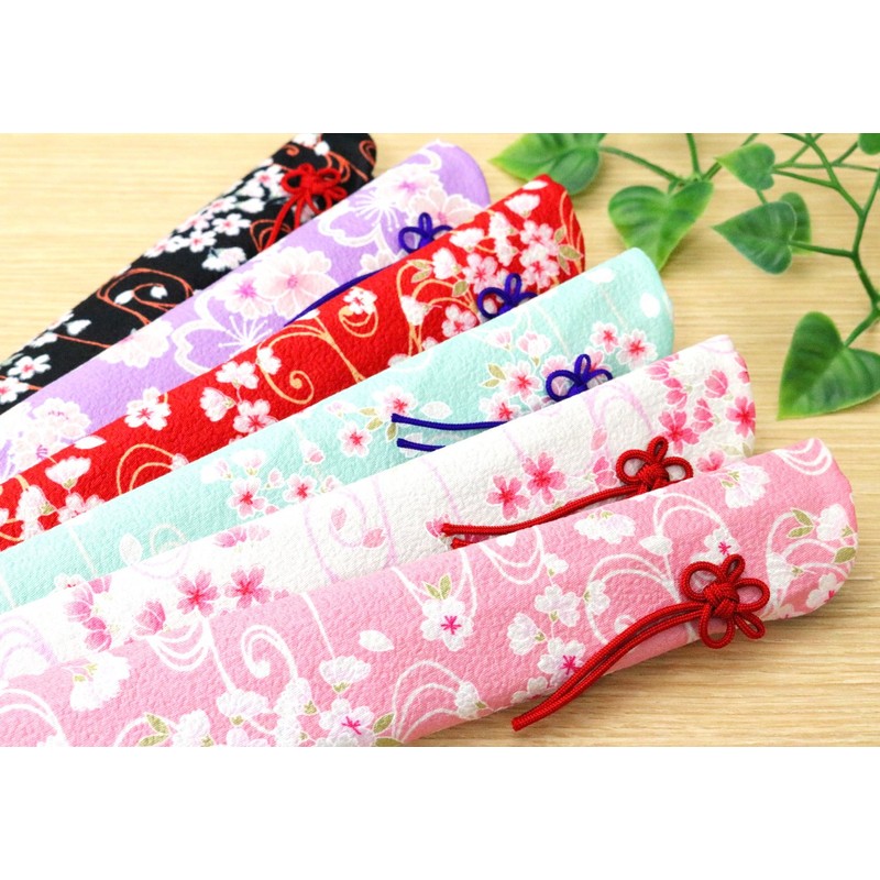 Eyelash Craft Fan Holder, 8.7 inches (22 cm), Cherry Blossom