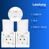 REV Ritter 0510253555 Aqua AP 0510263555 Level Double Plug Socket,