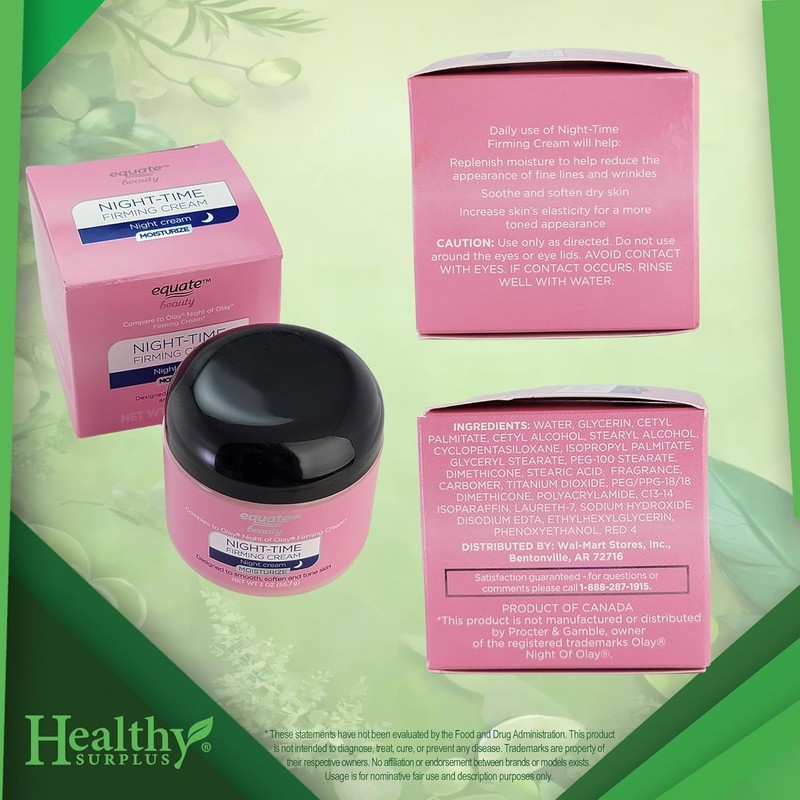 Equal Beauty Night Time Firm Cream Moisturizing - Net Weight