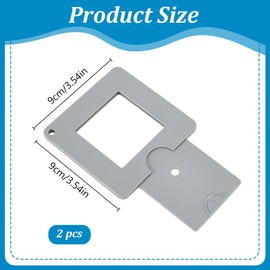 PLIGREAT 2 Pcs View Finder with Sliding Mechanism, Portable Adjustable View Catcher Color Isolation Viewfinder for Painting Drawing Photography