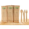 Eco-Friendly Disposable Cutlery set (125 pack)- Made from recycled paper.