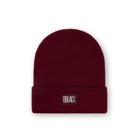 Oblack Men's Winter Beanie Hat Unisex Stretchy Soft Hats with Cuffs Lightweight Knitted Hats for Women Breathable Winter Hat Men, garnet